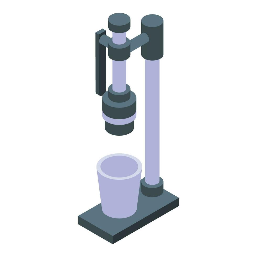 Handle home juicer icon isometric vector. Fruit meal liquid vector