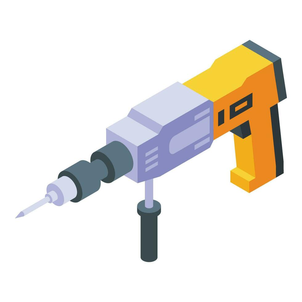 Kit machine tool icon isometric vector. Home repair vector