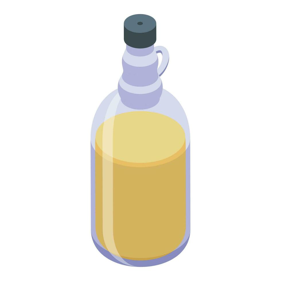 Apple cider bottle icon isometric vector. Cooking nature food vector