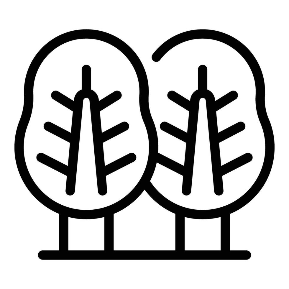 Ecology city tree park icon outline vector. Smart future vector