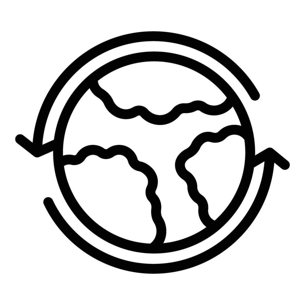 Global ecology icon outline vector. Esg society responsible vector