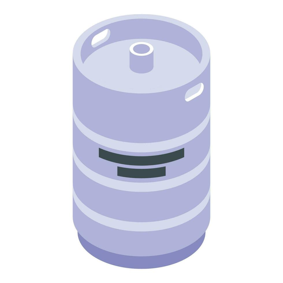 Apple cider barrel icon isometric vector. Cocktail glass vector