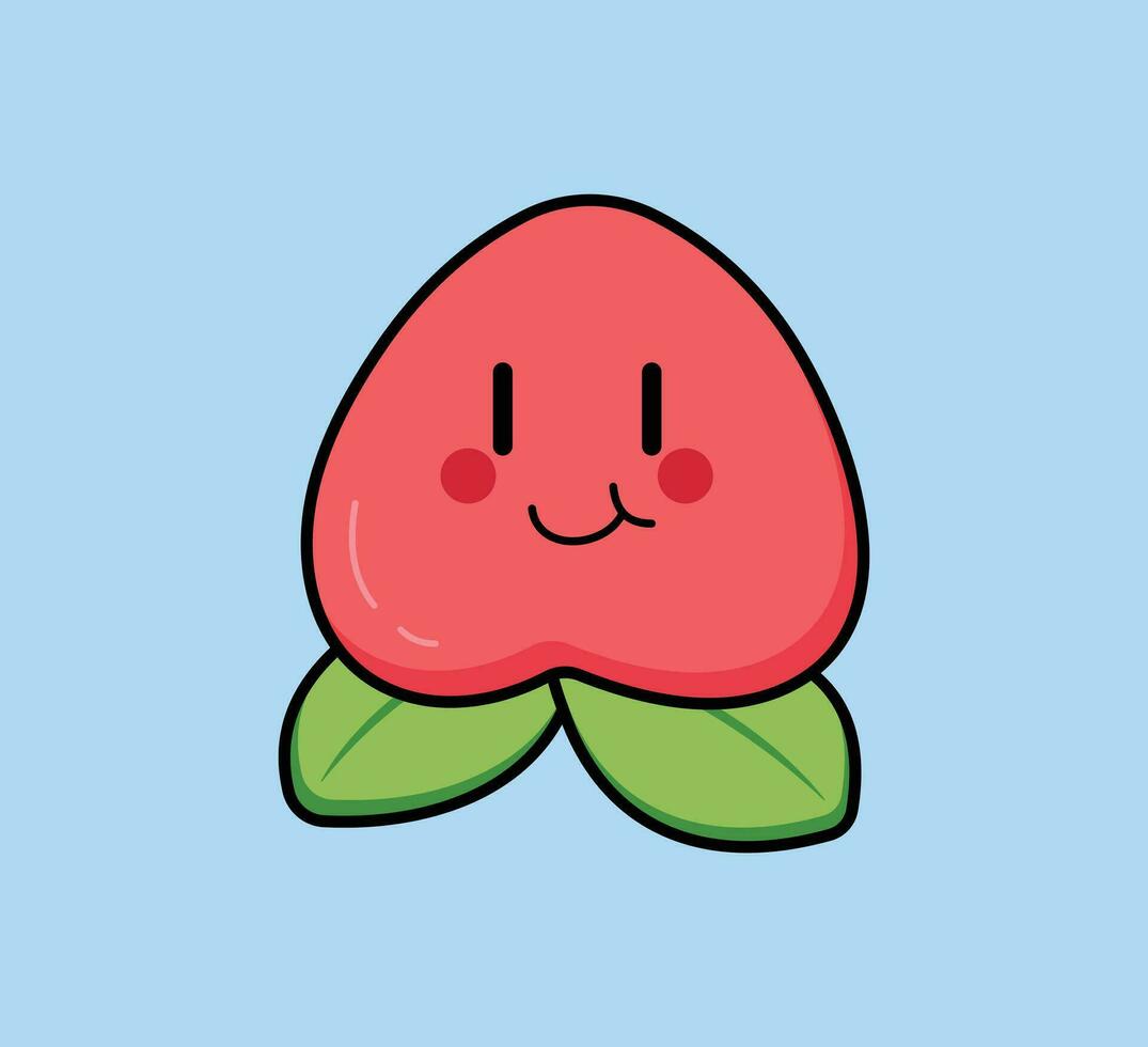 linda dibujos animados Fruta vector Arte. sencillo y divertido diseño para niños