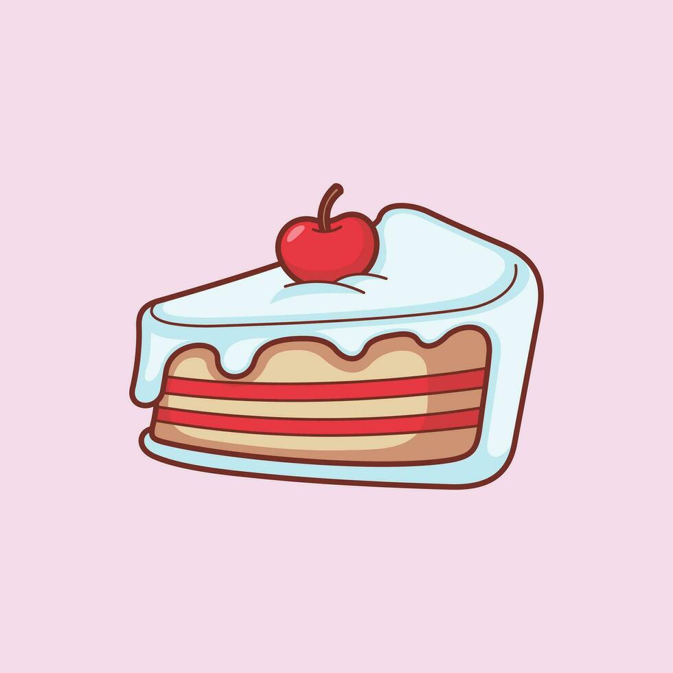 Sweet food beverage cute simple vector art icon design.