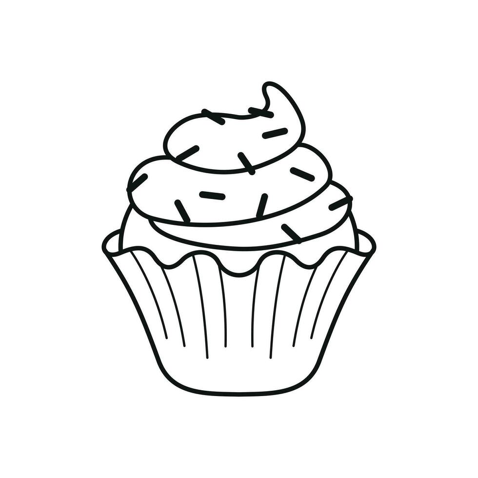 Sweet food beverage cute simple vector art icon design.