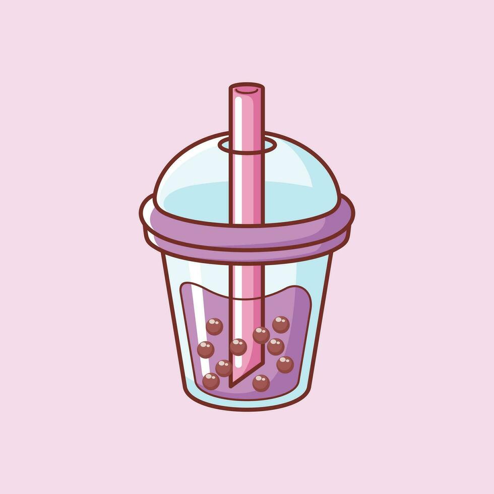 Sweet food beverage cute simple vector art icon design.