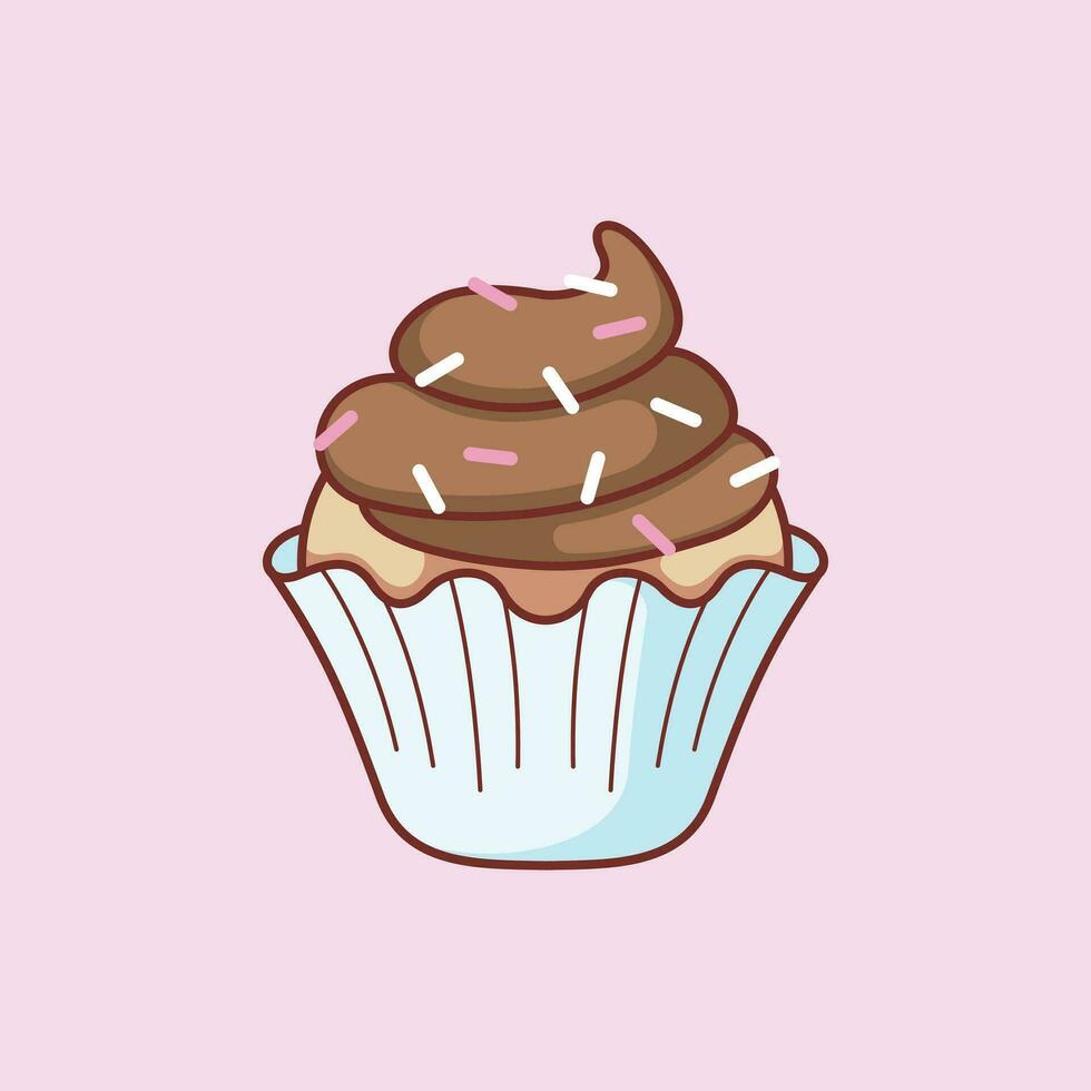 Sweet food beverage cute simple vector art icon design.