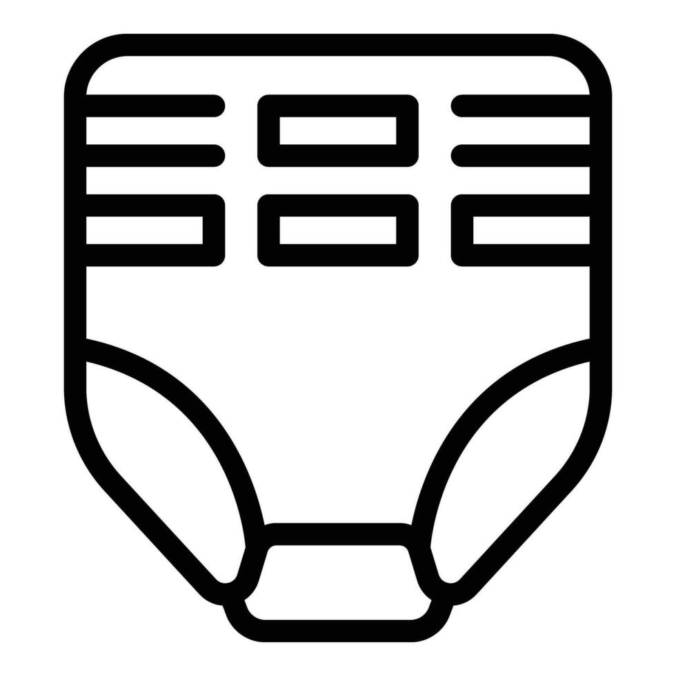 Control adult diaper icon outline vector. Aged female vector
