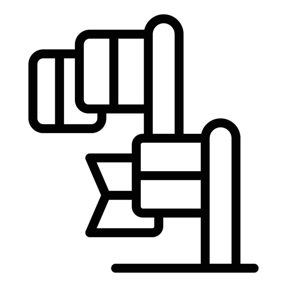 Translator language flags icon outline vector. Linear slender vector