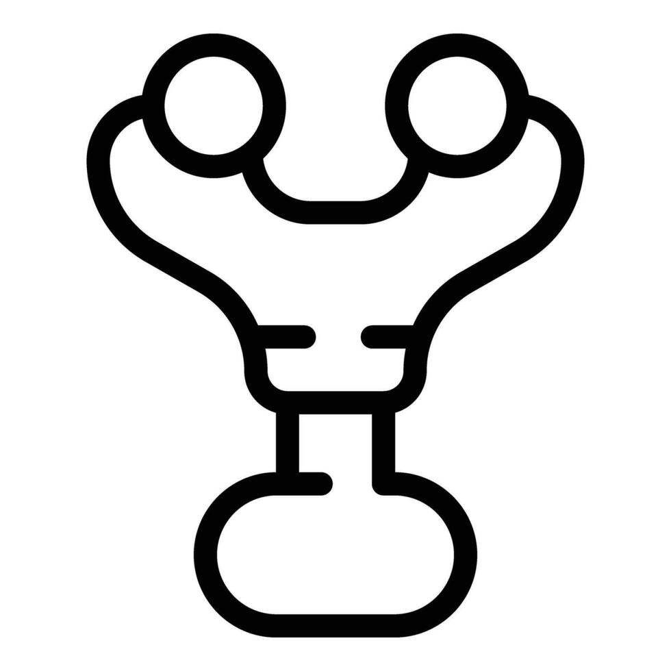 Roller ball massage icon outline vector. Jade tool vector