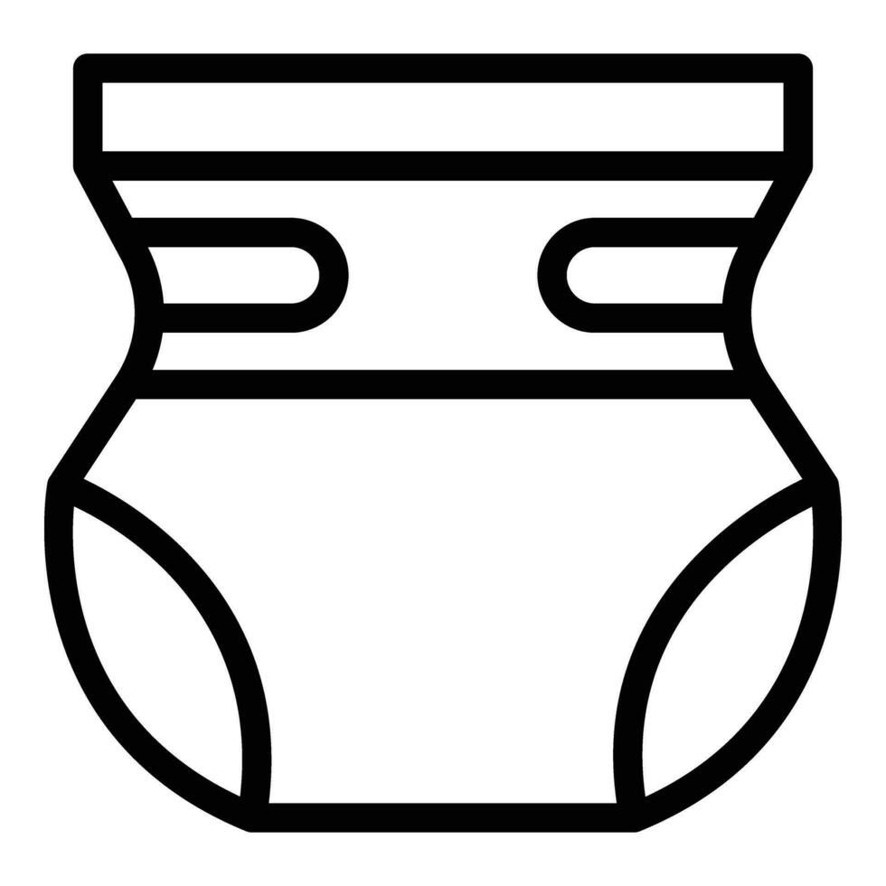 Skin adult diaper icon outline vector. Waterproof fabric vector
