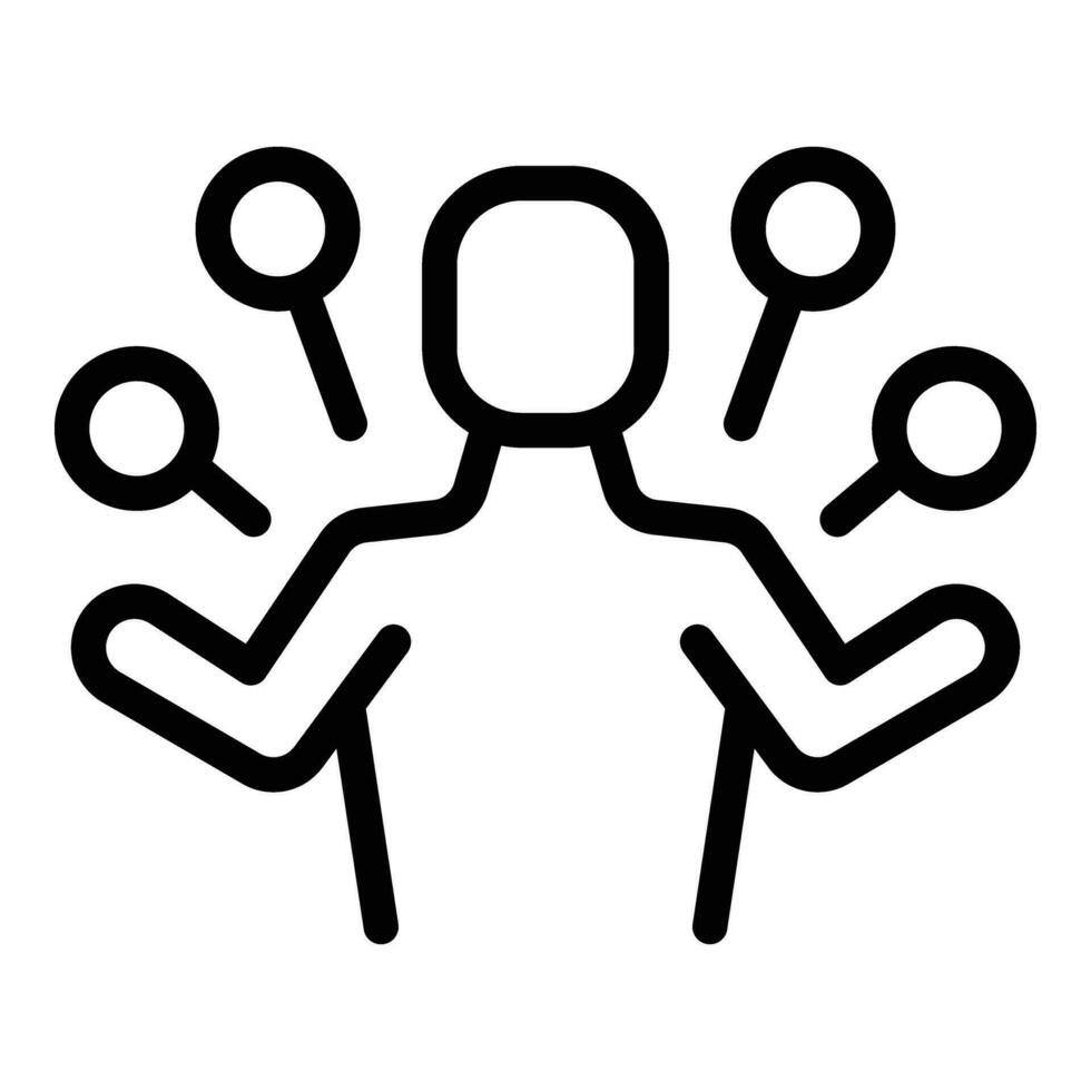 Global app conference icon outline vector. Articulate foreign vector