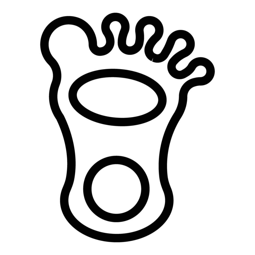Insoles heel bone icon outline vector. Foot shoe vector