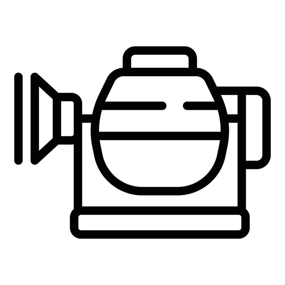 Tool cement mixer icon outline vector. Beton building vector