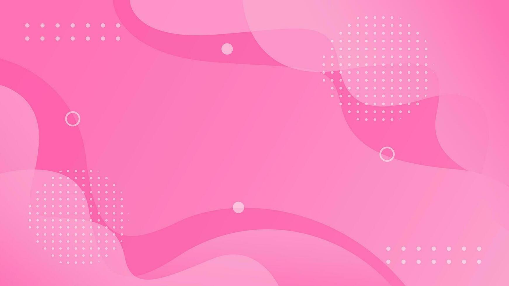 Pink abstract background with Wave shapes and transparency vector