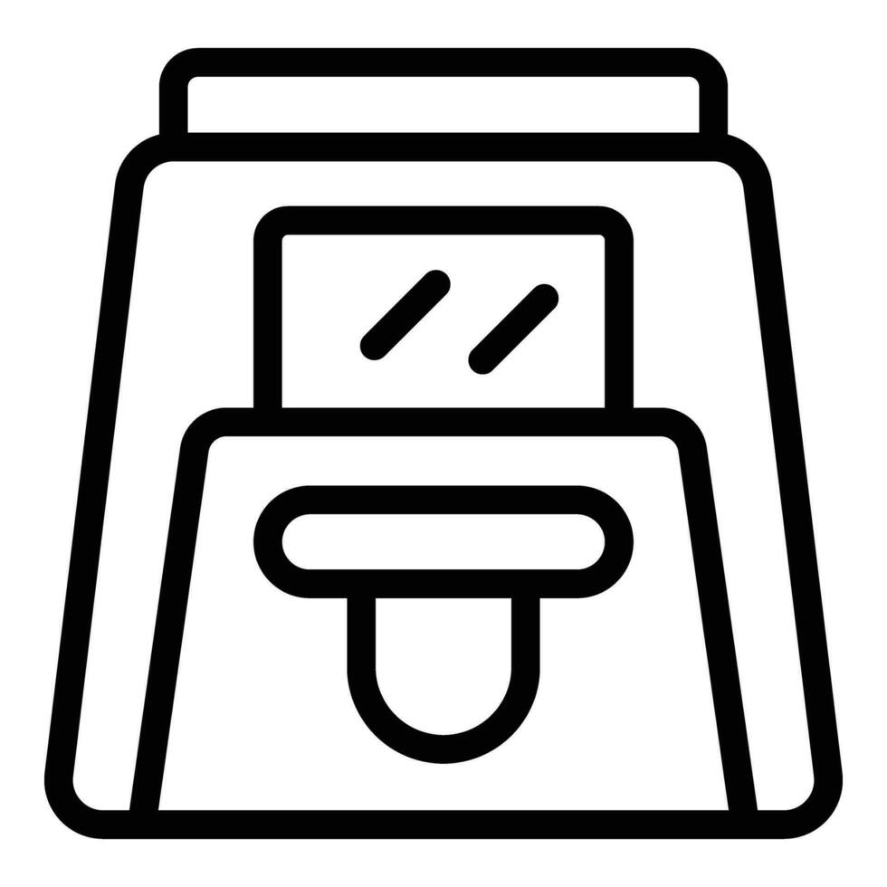 Electrical device icon outline vector. Deep basket vector