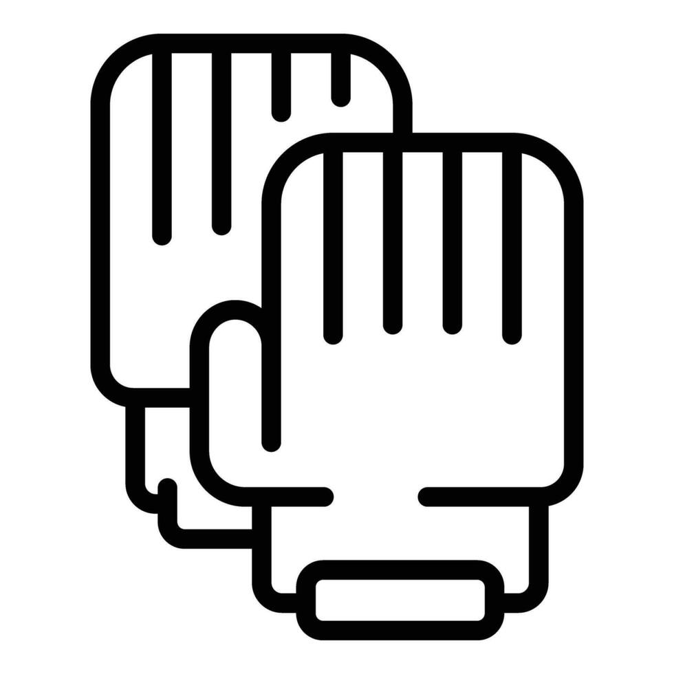 Construction gloves icon outline vector. Truck game lorry vector