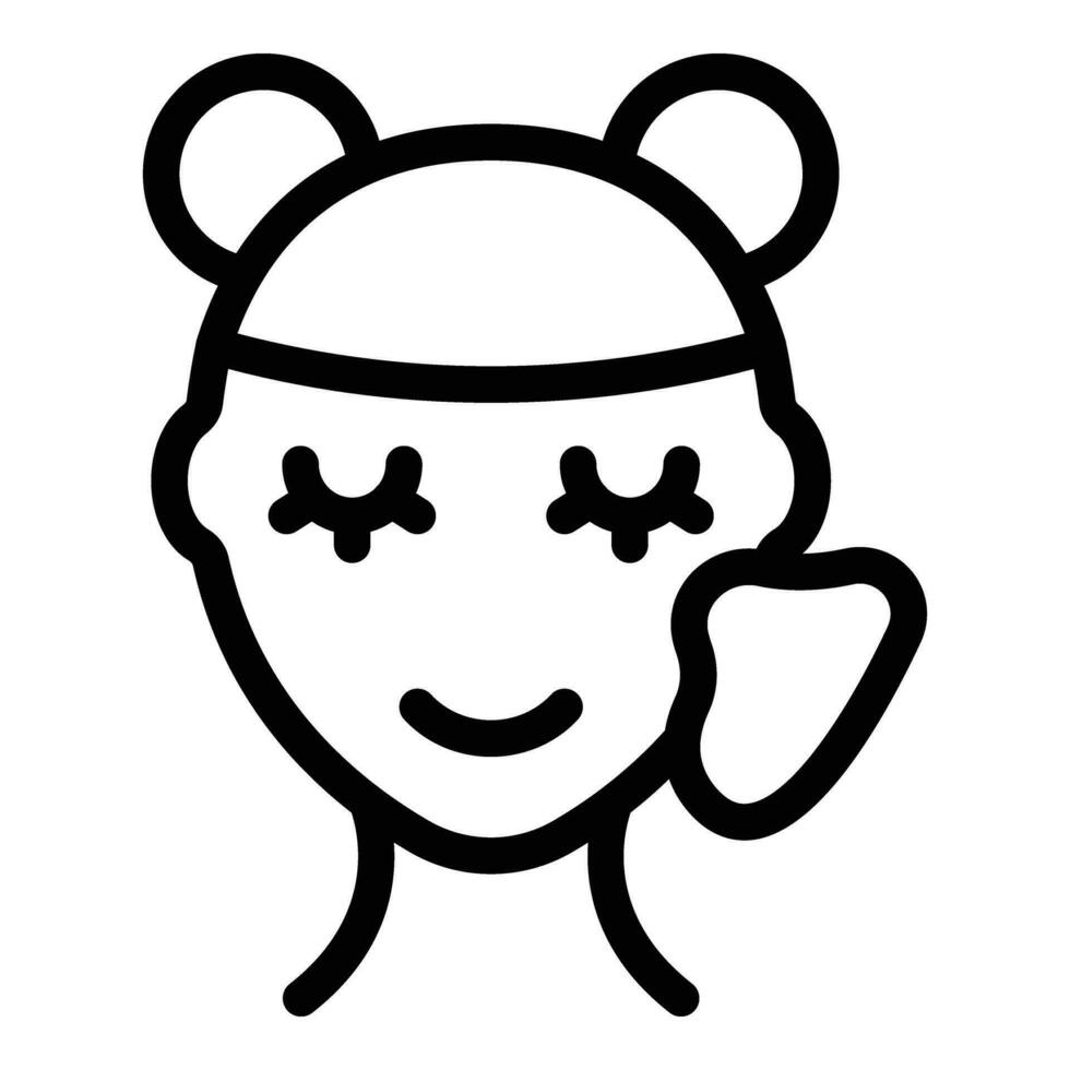 Skincare crystal icon outline vector. Personal device vector