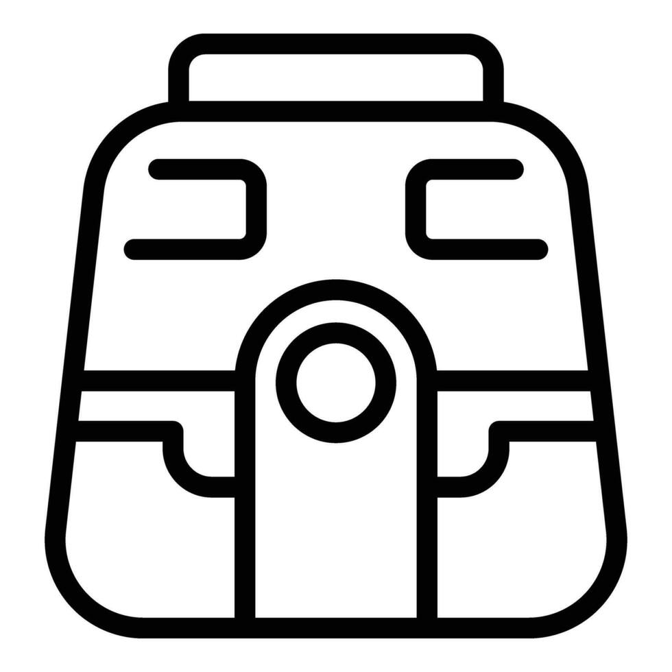 Fast grill machine icon outline vector. Air fryer vector