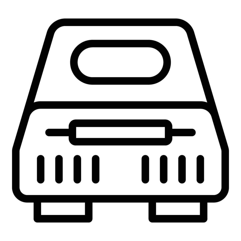 Fried machine icon outline vector. Basket deep vector