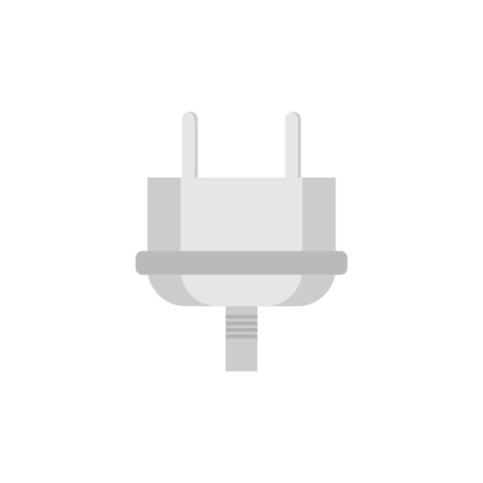 electric plug flat design vector illustration. power plug icon. Connection electricity. Vector illustration flat design
