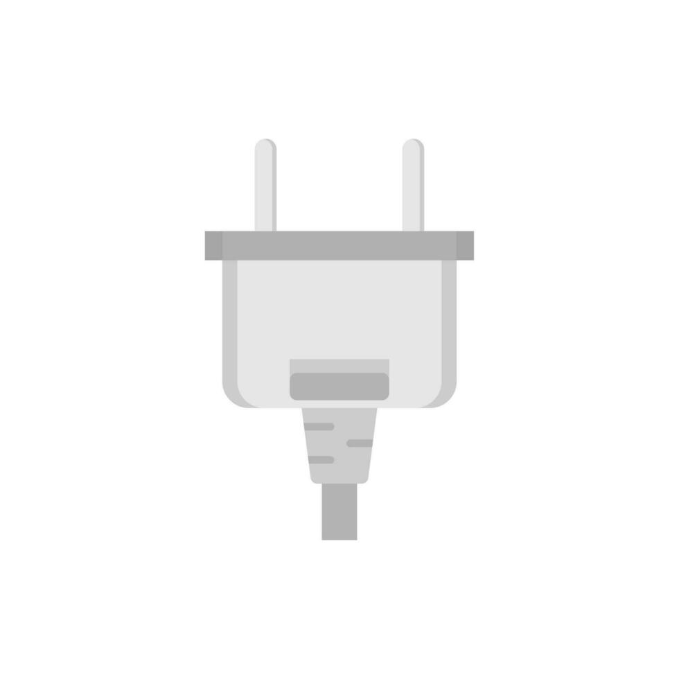 electric plug flat design vector illustration. power plug icon. Connection electricity. Vector illustration flat design