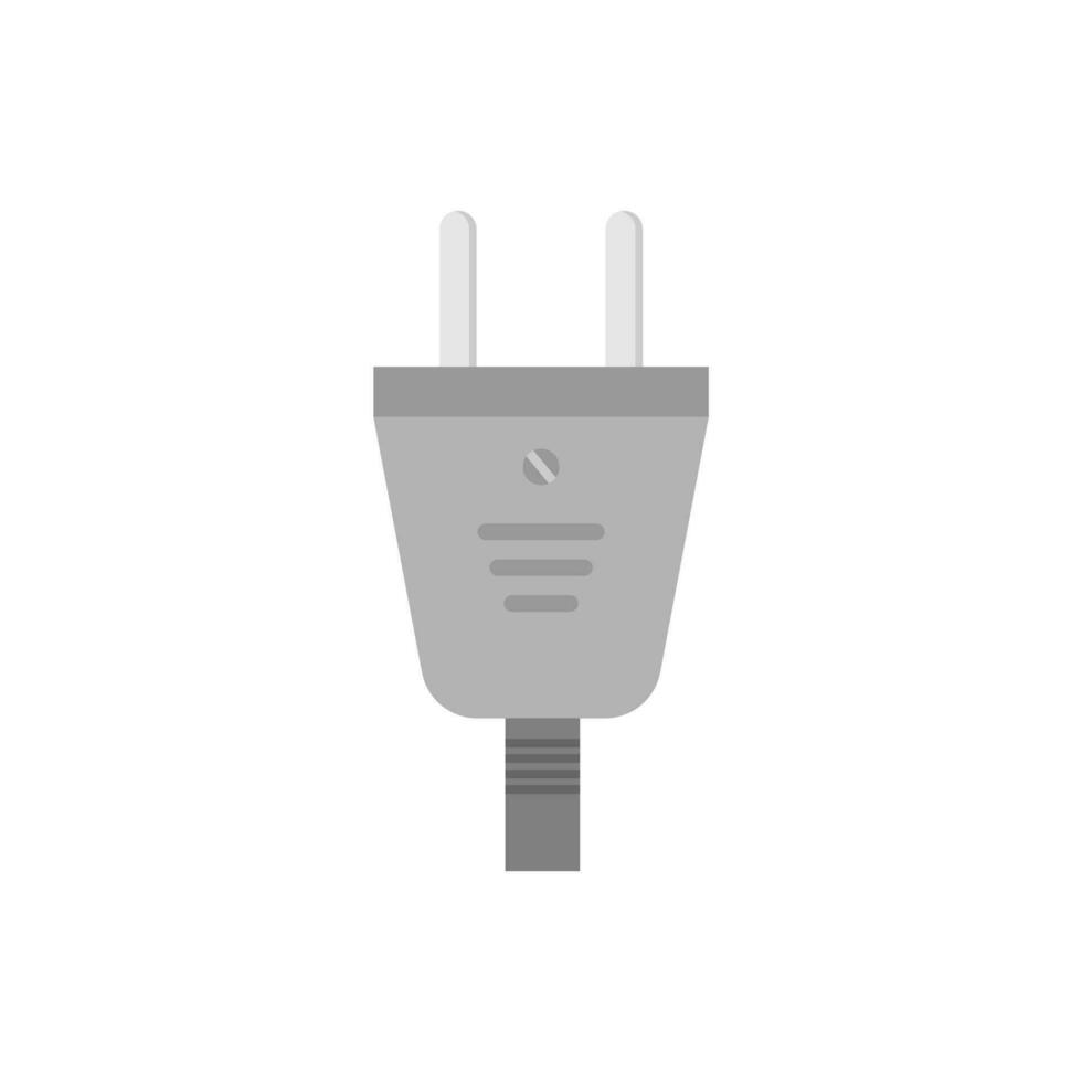 electric plug flat design vector illustration. power plug icon. Connection electricity. Vector illustration flat design