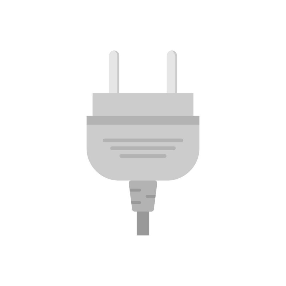 electric plug flat design vector illustration. power plug icon. Connection electricity. Vector illustration flat design