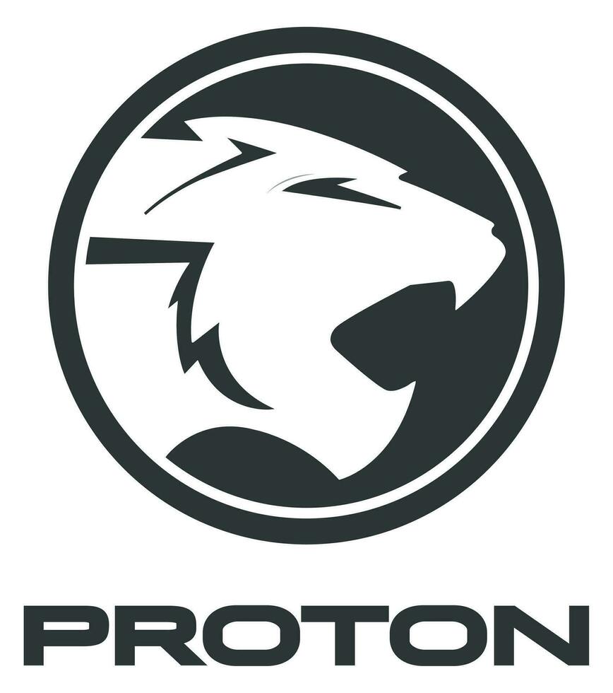 Proton car logo vector illustration