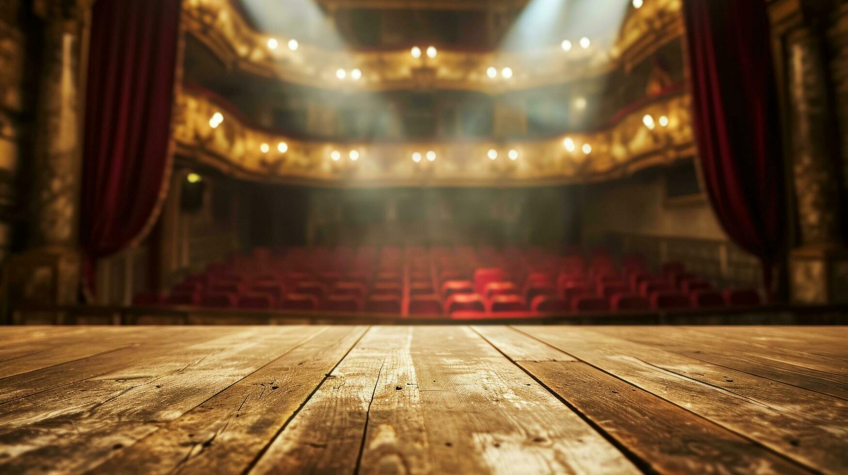 ai generado ópera teatro Anuncio antecedentes con Copiar espacio foto