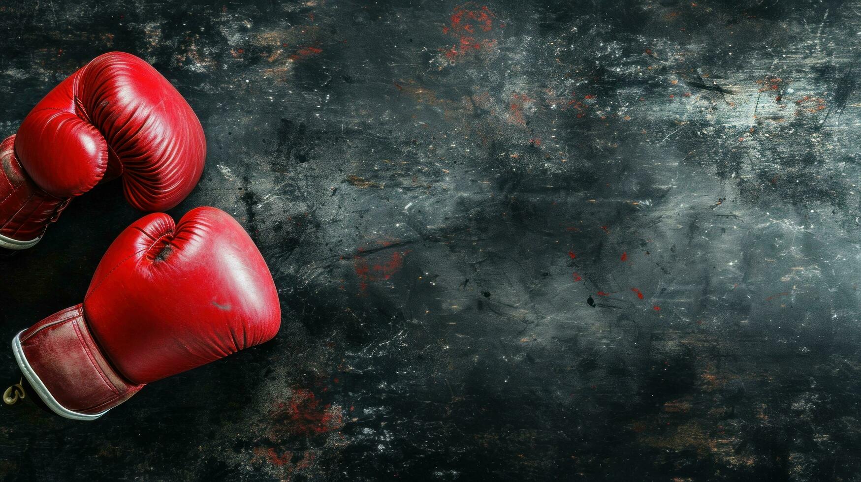 AI generated Boxing advertisment background with copy space photo