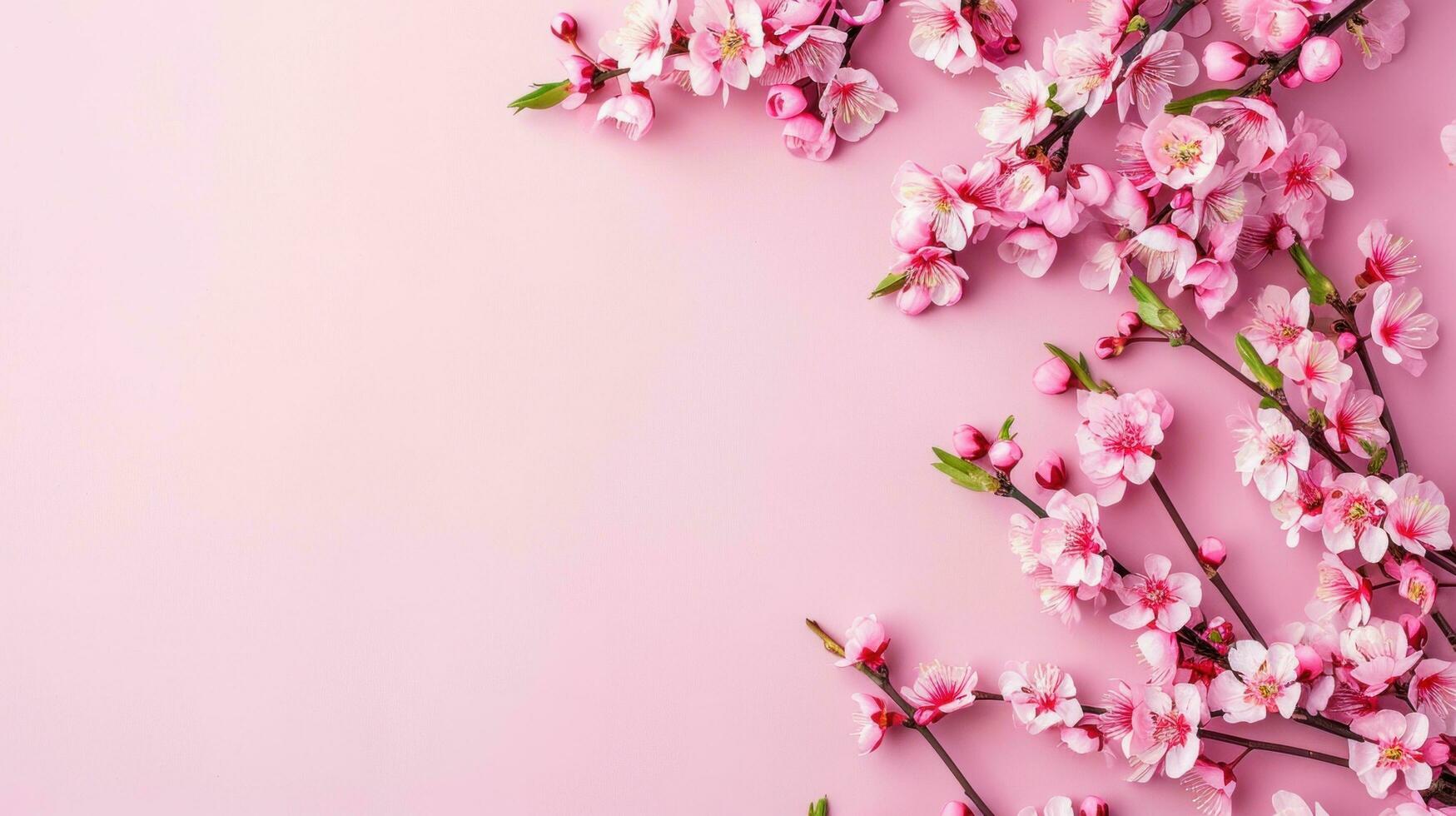 AI generated 8 march advertisment background with copy space photo