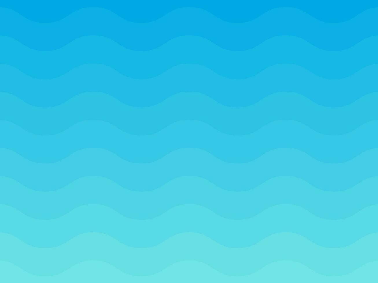 Azure Serenity Waves Seamless Pattern vector