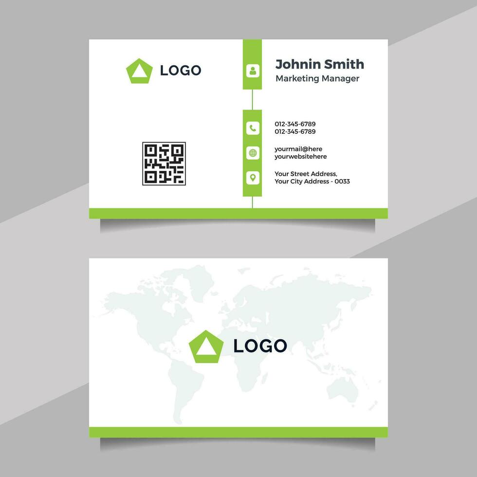 Professional corporate business card template vector