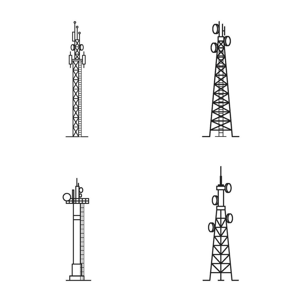 torre icono vector ilustración diseño