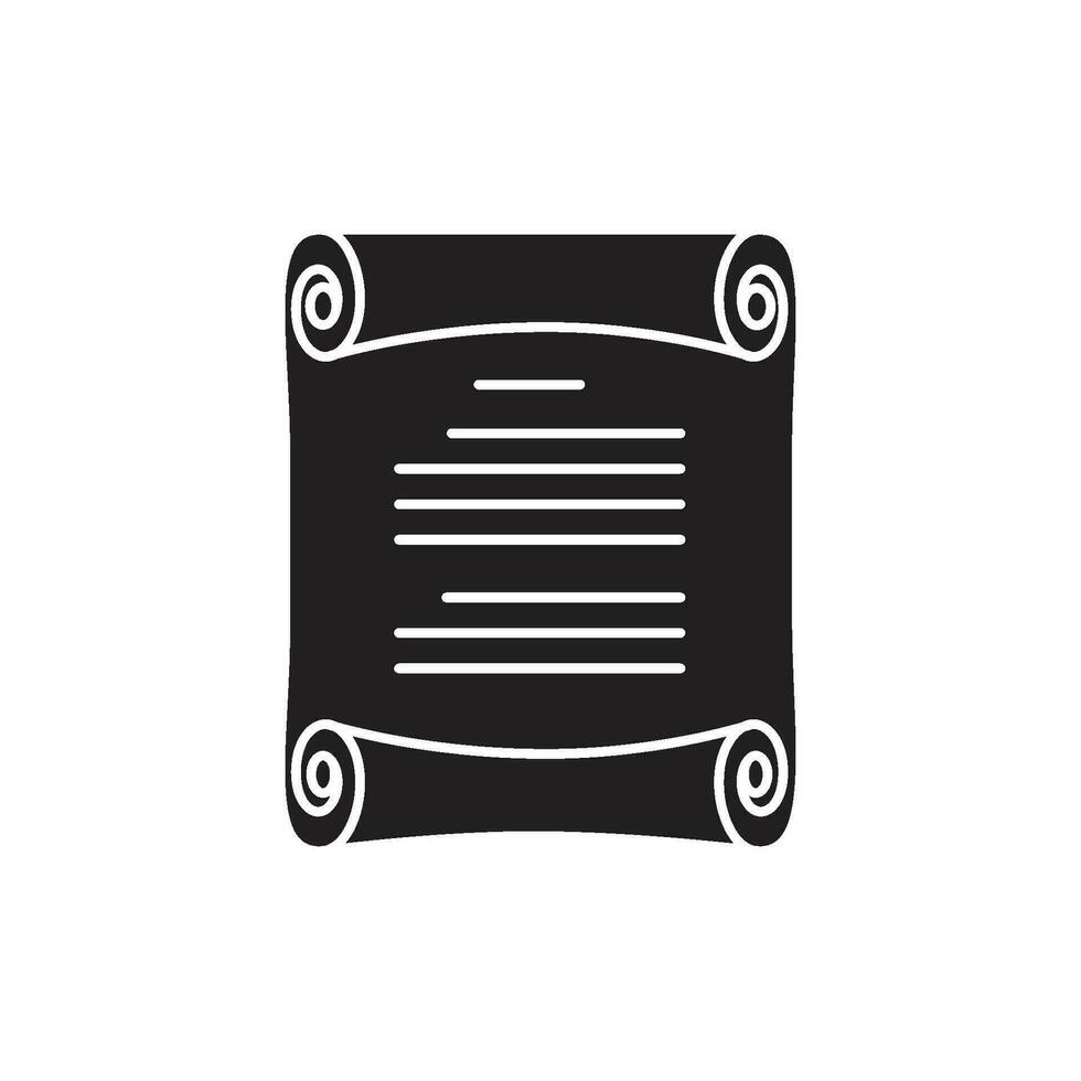 Old paper with line art  icon design vector
