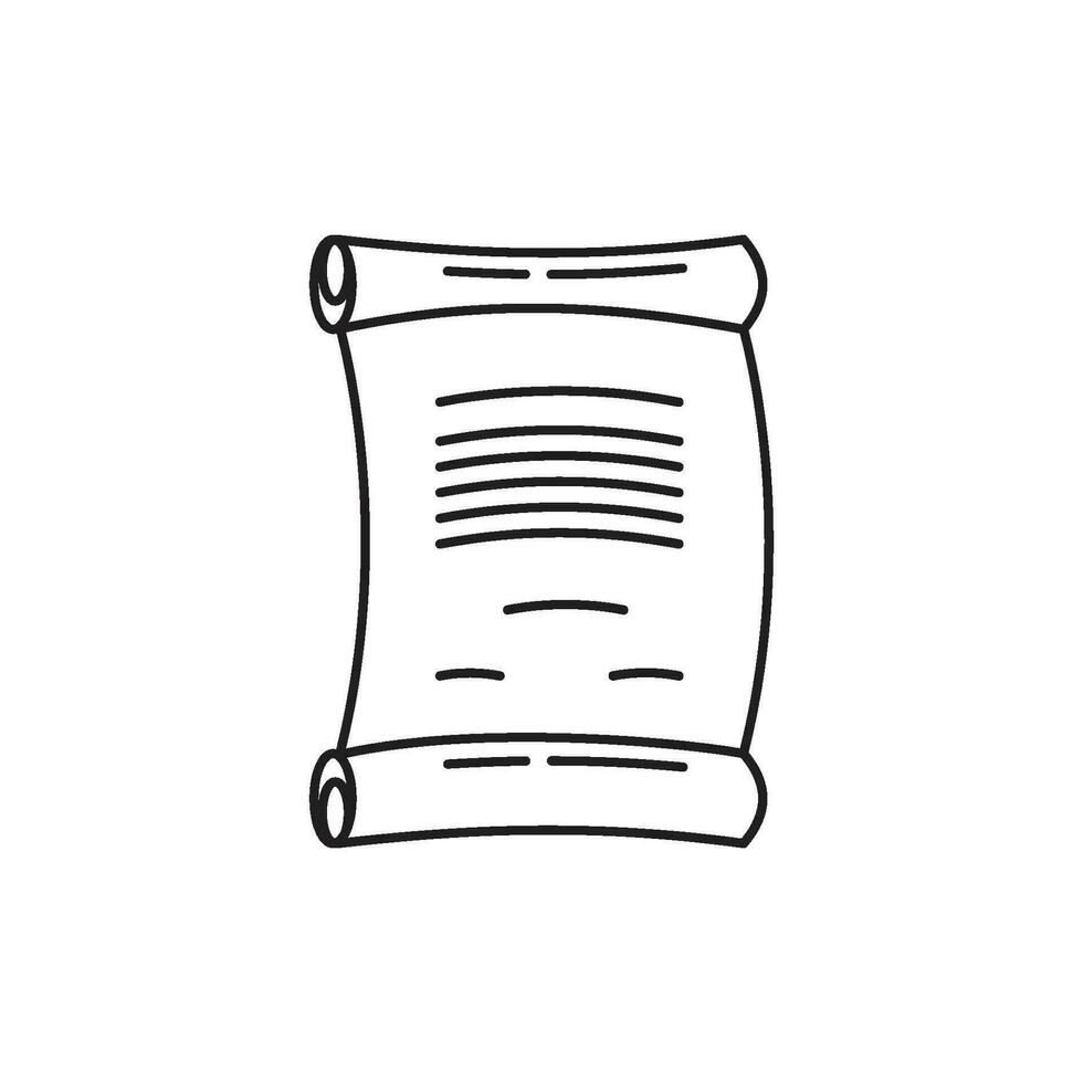 Old paper with line art  icon design vector