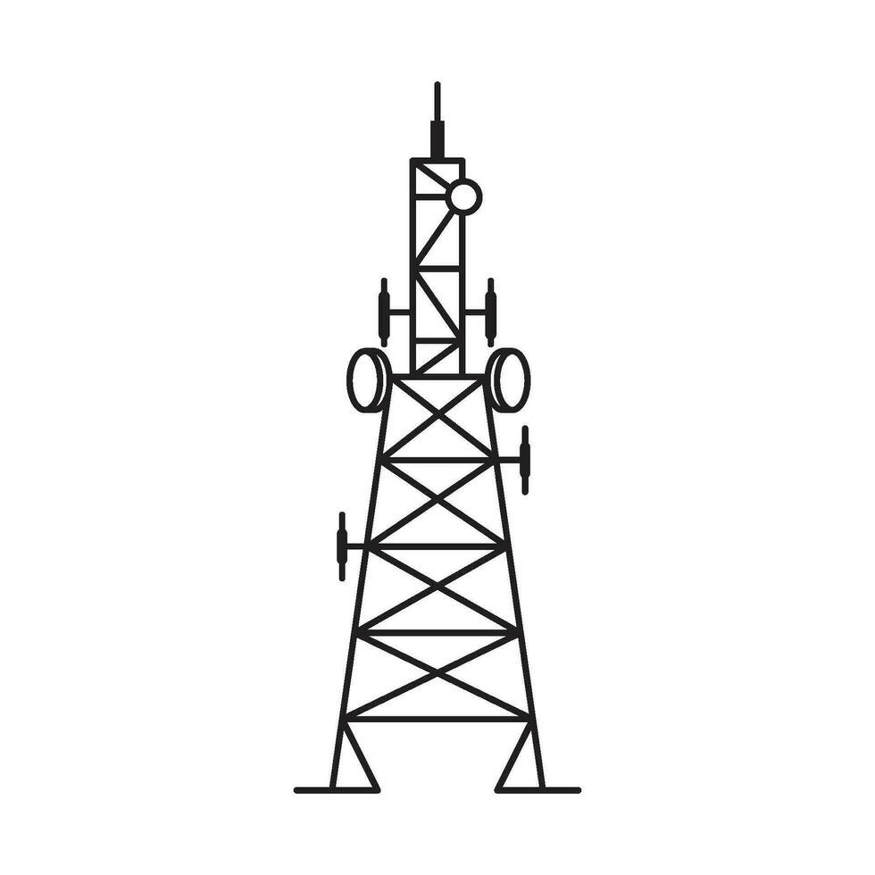 torre icono vector ilustración diseño