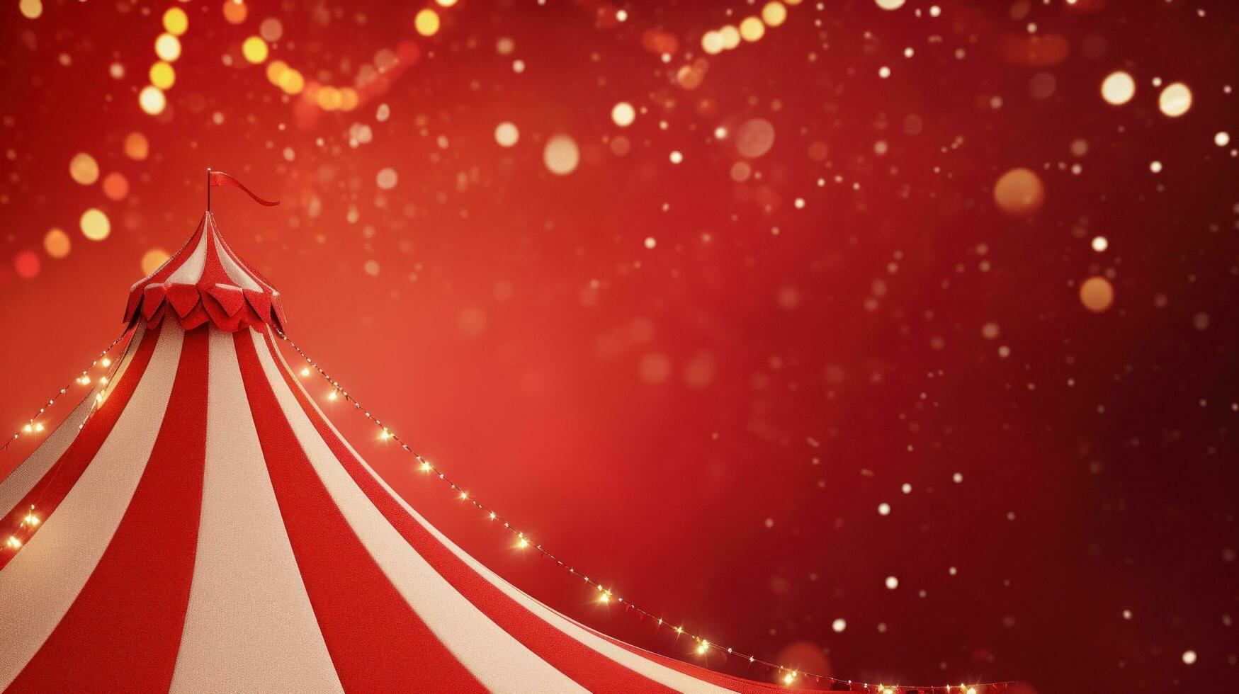 AI generated circus advertisment background with copy space photo