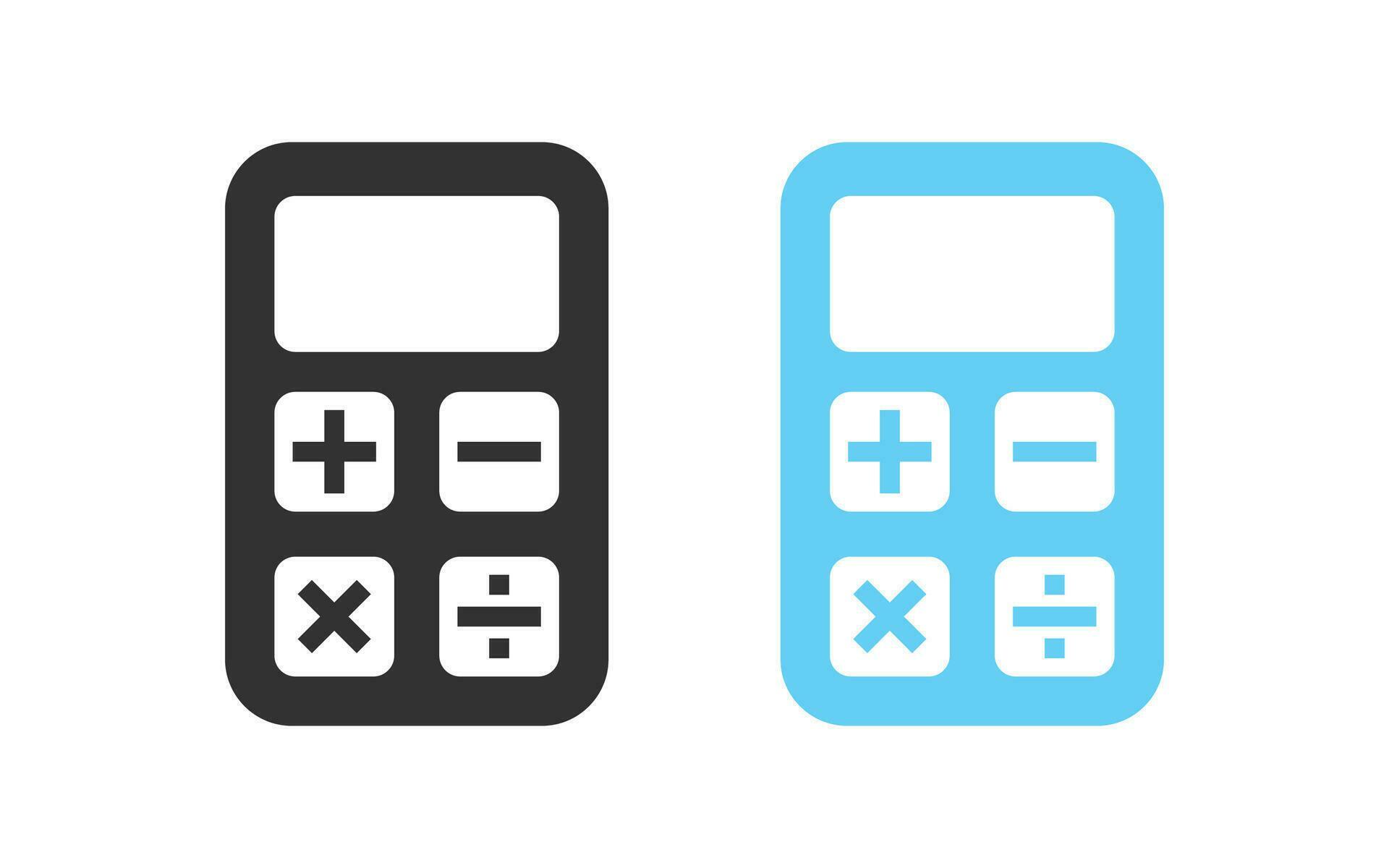 Calculator icon. Calculate signs. Accounting finance symbol. Math