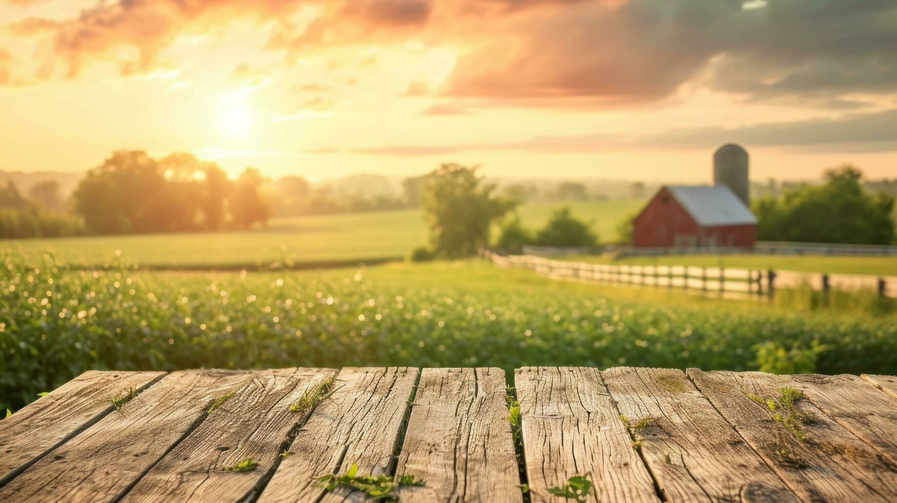 ai generado granja Anuncio antecedentes con Copiar espacio foto