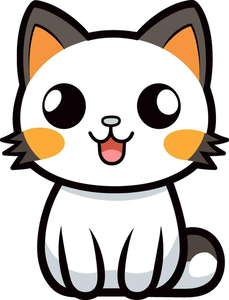 AI generated vector a cartoon of a cat