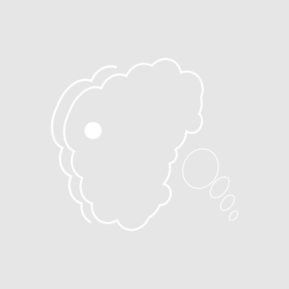 Abstract bubble chat vector element