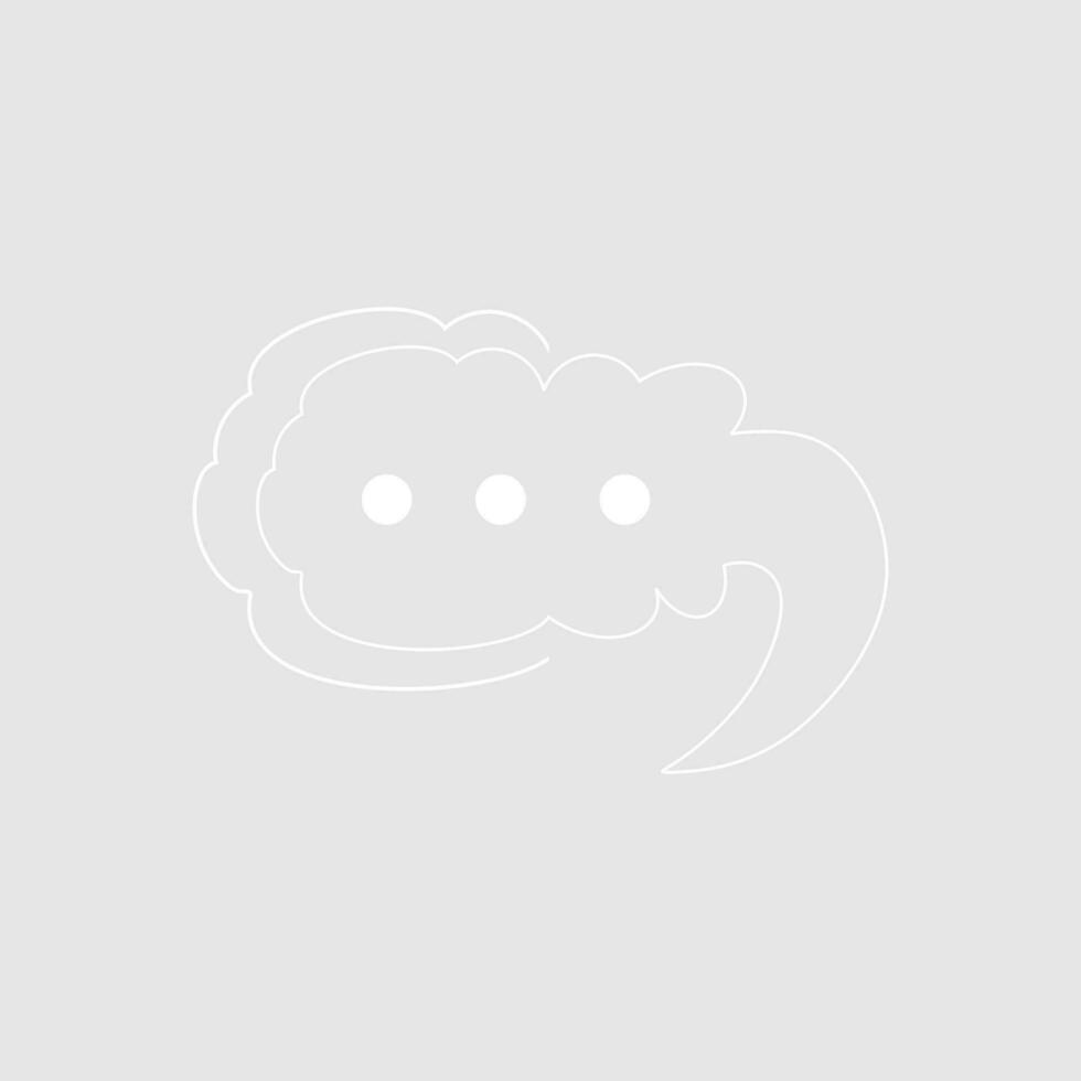 Abstract bubble chat vector element