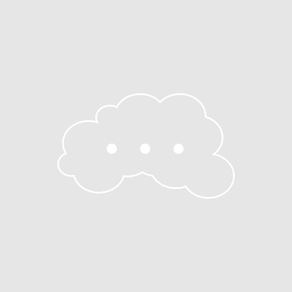 Abstract bubble chat vector element