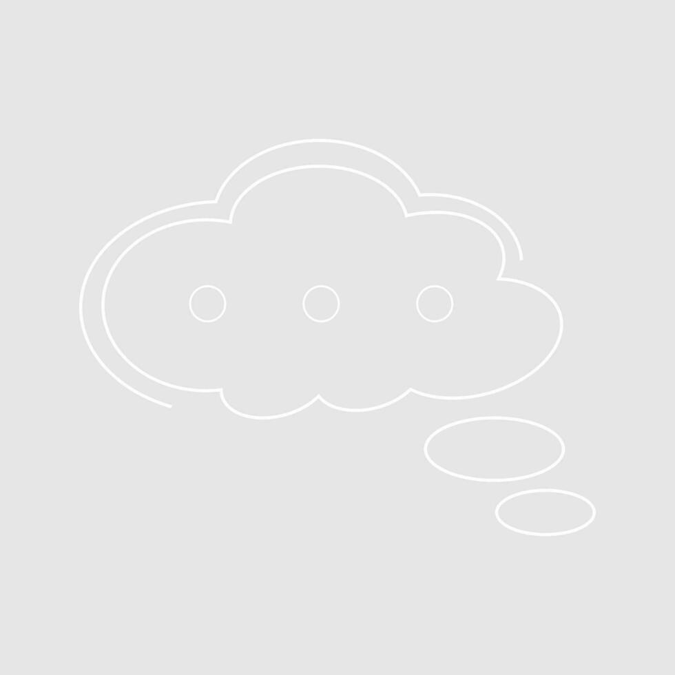 Abstract bubble chat vector element