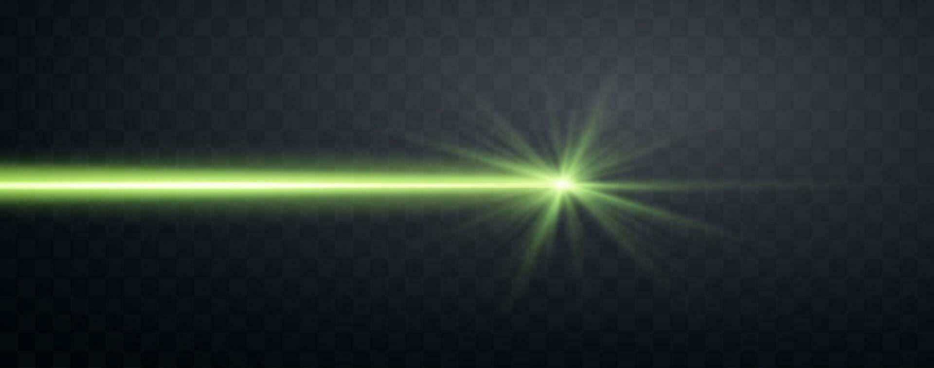 Speed rays, velocity light neon flow, zoom in motion effect, green glow speed lines, colorful light trails, stripes. Abstract background, vector illustration.