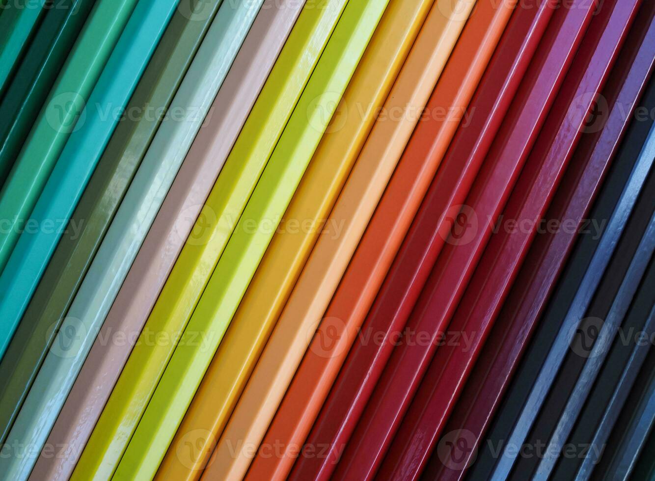 Full frame shot of color pencils for texture background photo