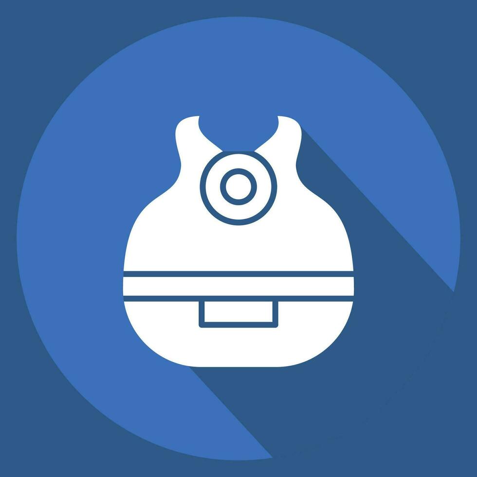 Icon Humidifier. related to Smart Home symbol. long shadow style. simple design editable. simple illustration vector