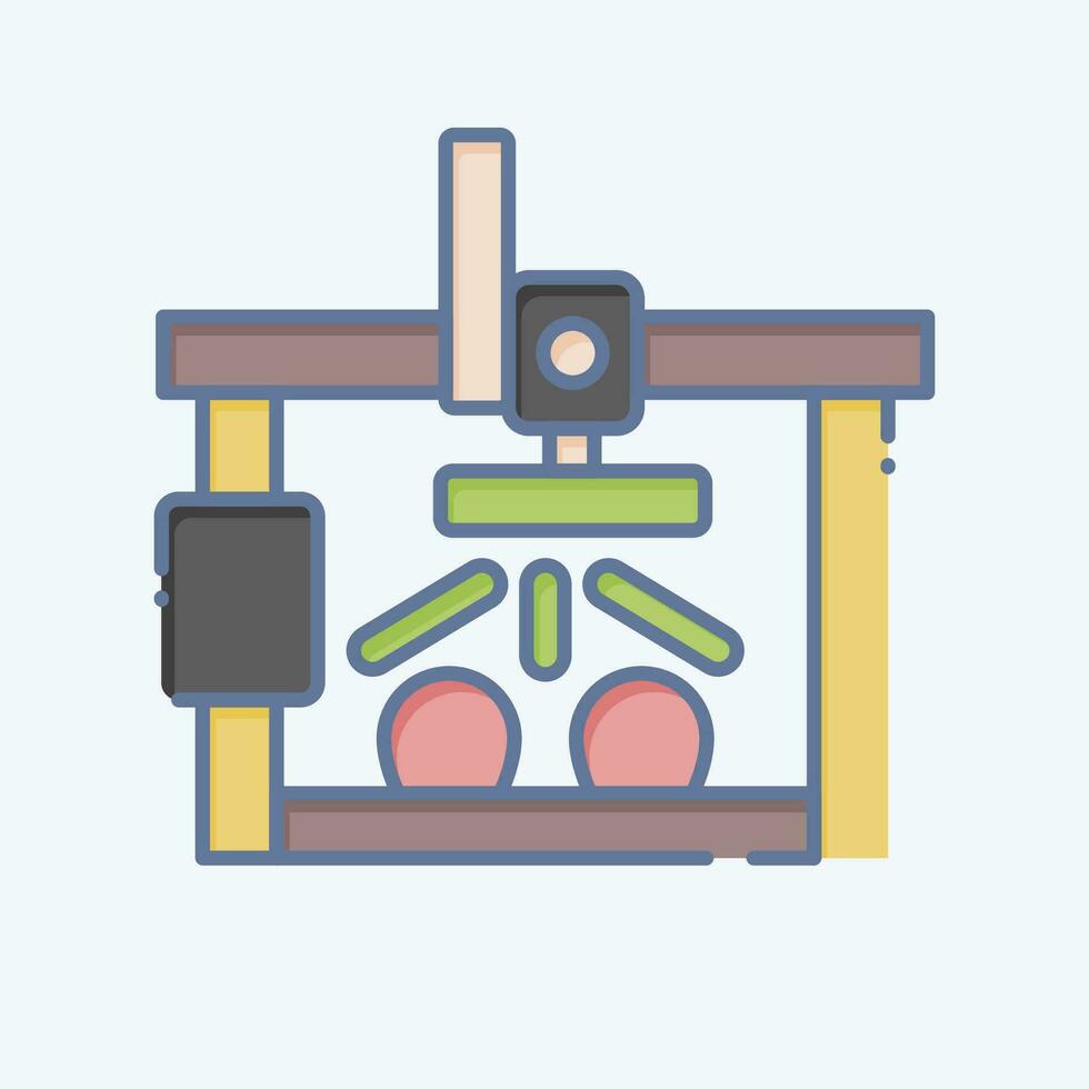 icono robot agrícola. relacionado a inteligente hogar símbolo. garabatear estilo. sencillo diseño editable. sencillo ilustración vector